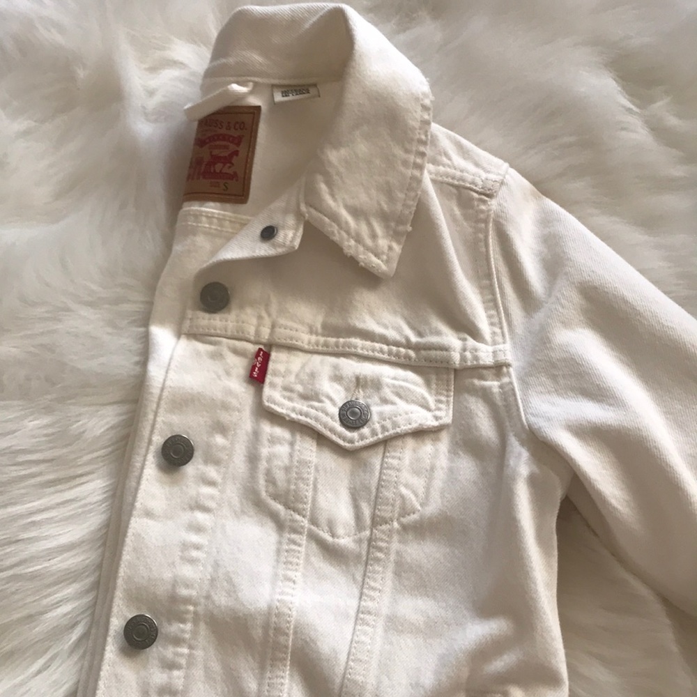Levi’s White denim jacket